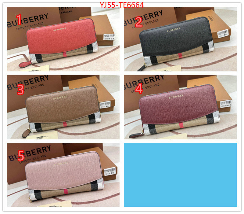 Burberry Bags(4A)-Wallet,aaaaa replica designer ID: TE6664,$: 55USD