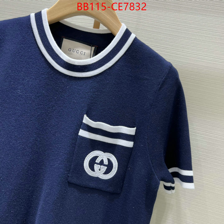 Clothing-Gucci,replica sale online ID: CE7832,$: 115USD