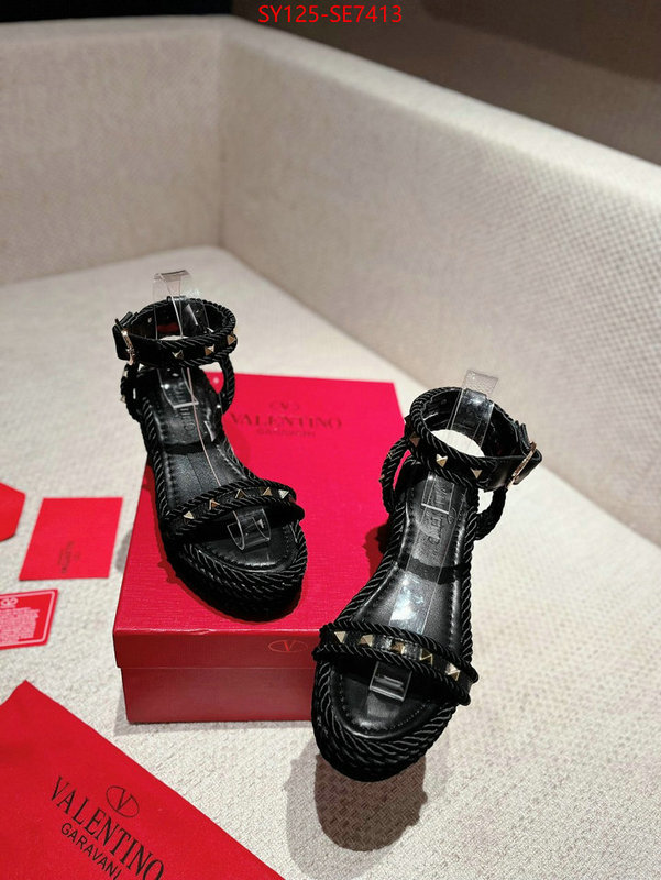 Women Shoes-Valentino,wholesale replica ID: SE7413,$: 125USD