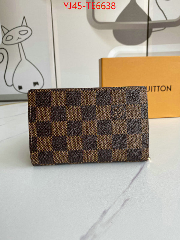 LV Bags(4A)-Wallet,best knockoff ID: TE6638,$: 45USD