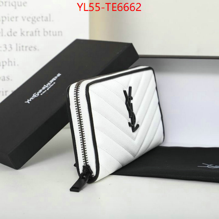 YSL Bag(4A)-Wallet-,mirror copy luxury ID: TE6662,$: 55USD