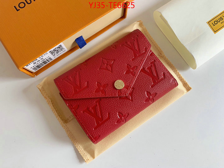 LV Bags(4A)-Wallet,highest quality replica ID: TE6625,$: 35USD