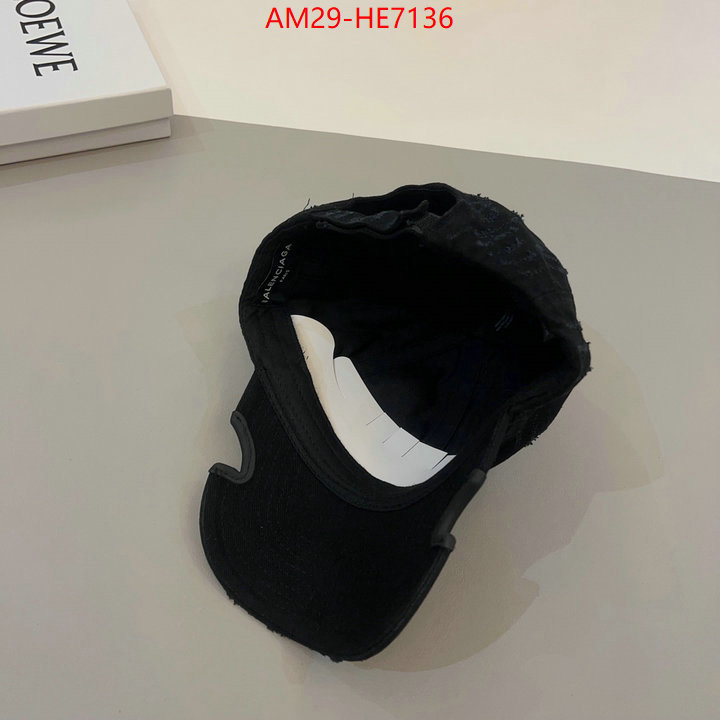 Cap (Hat)-Balenciaga,what are the best replica ID: HE7136,$: 29USD