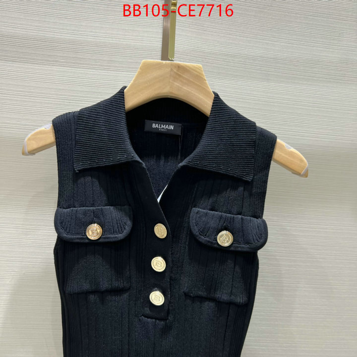 Clothing-Balmain,what is aaaaa quality ID: CE7716,$: 105USD