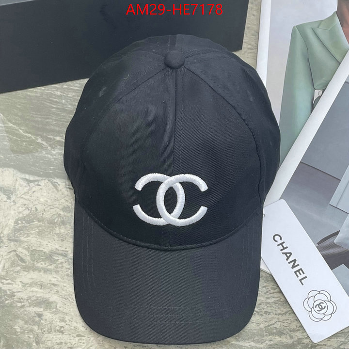 Cap (Hat)-Chanel,aaaaa replica designer ID: HE7178,$: 29USD