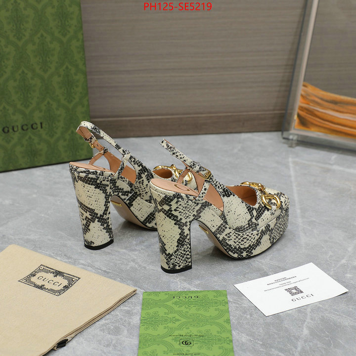 Women Shoes-Gucci,replica 1:1 high quality ID: SE5219,$: 125USD