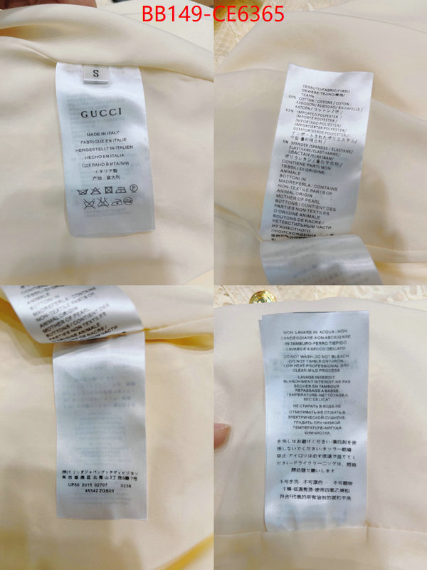 Clothing-Gucci,buy high-quality fake ID: CE6365,$: 149USD