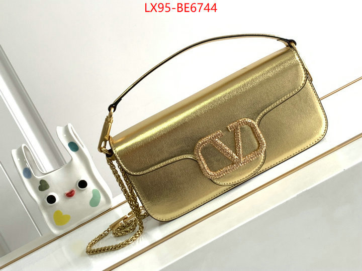 Valentino Bags(4A)-LOC-V Logo ,best luxury replica ID: BE6744,$: 95USD