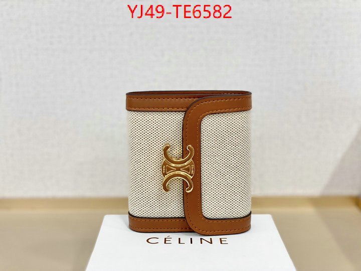 CELINE Bags(4A)-Wallet,wholesale replica ID: TE6582,$: 49USD