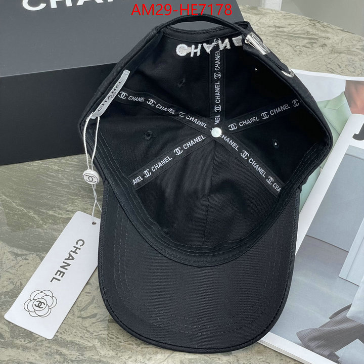 Cap (Hat)-Chanel,aaaaa replica designer ID: HE7178,$: 29USD