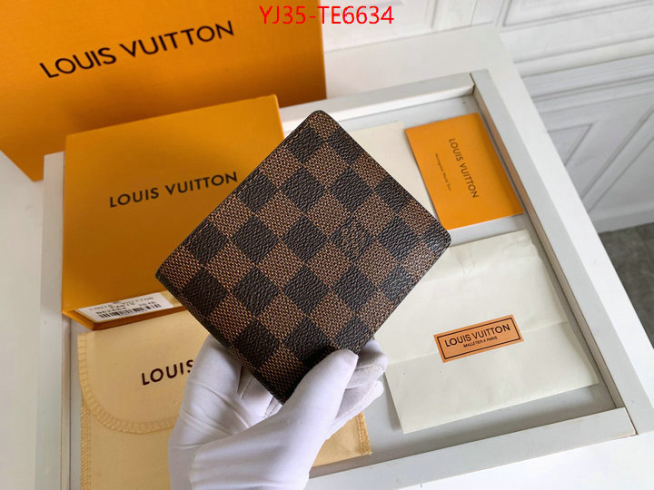 LV Bags(4A)-Wallet,cheap replica designer ID: TE6634,$: 35USD