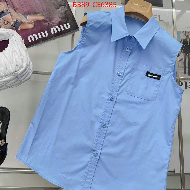 Clothing-MIU MIU,the most popular ID: CE6385,$: 89USD