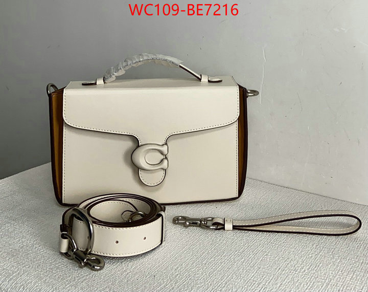 Coach Bags(4A)-Diagonal,only sell high-quality ID: BE7216,$: 109USD