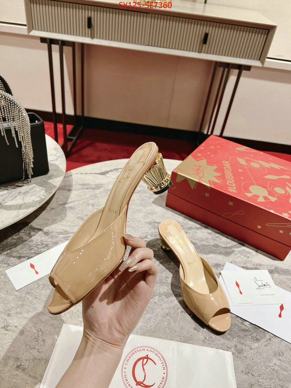 Women Shoes-Christian Louboutin,aaaaa+ replica ID: SE7360,$: 125USD