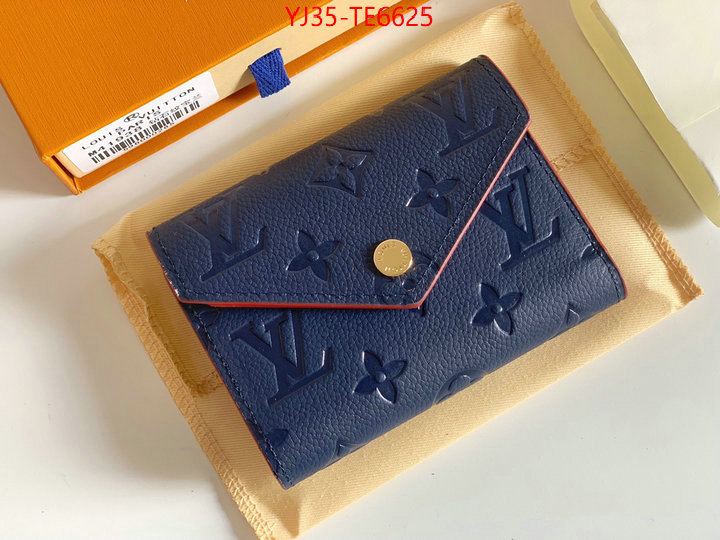 LV Bags(4A)-Wallet,highest quality replica ID: TE6625,$: 35USD