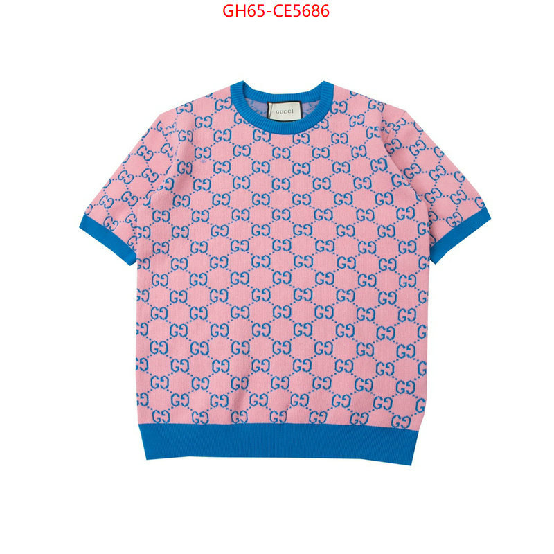 Clothing-Gucci,1:1 ID: CE5686,$: 65USD