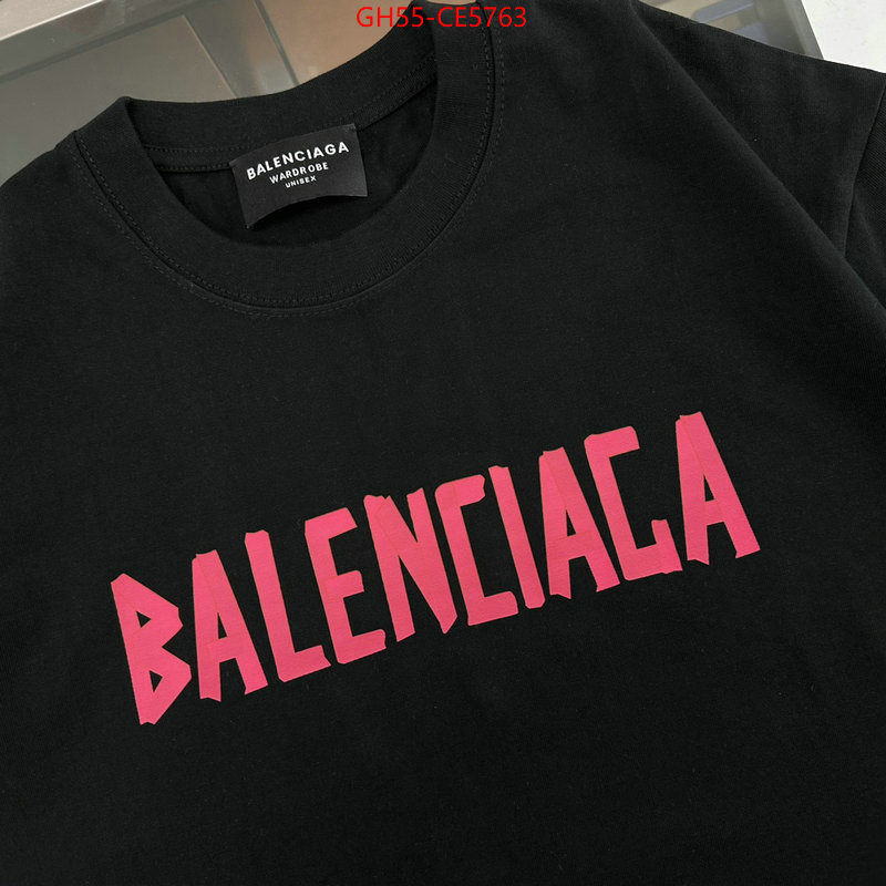 Clothing-Balenciaga,top perfect fake ID: CE5763,$: 55USD