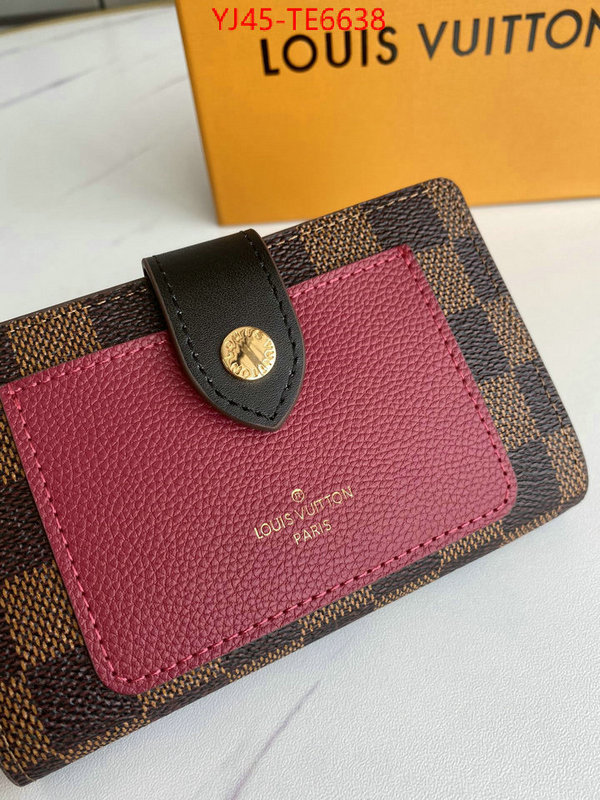 LV Bags(4A)-Wallet,best knockoff ID: TE6638,$: 45USD