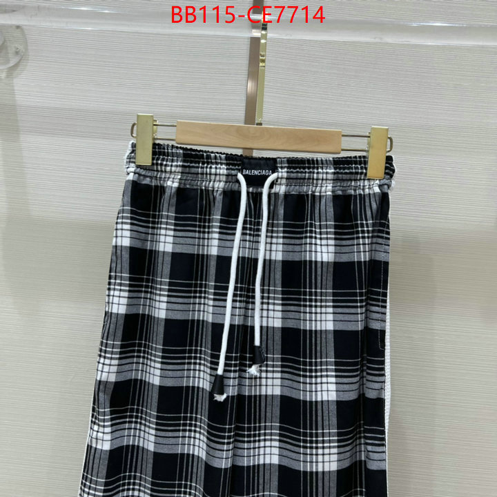 Clothing-Balenciaga,2023 replica ID: CE7714,$: 115USD