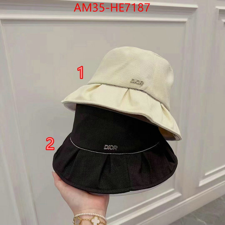 Cap (Hat)-Dior,top brands like ID: HE7187,$: 35USD