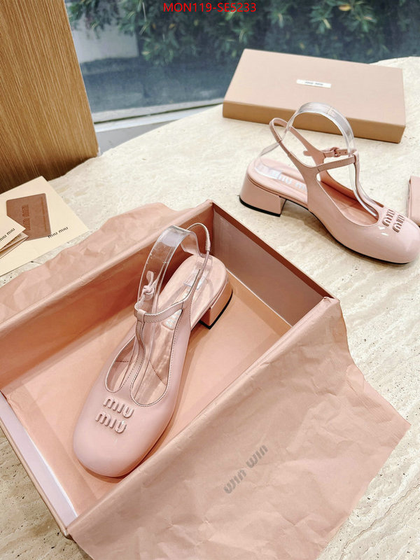 Women Shoes-Miu Miu,luxury cheap ID: SE5233,$: 119USD