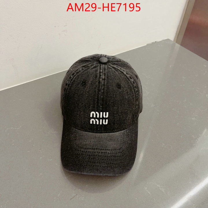 Cap (Hat)-Miu Miu,what 1:1 replica ID: HE7195,$: 29USD