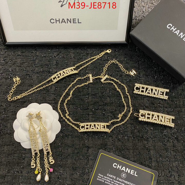 Jewelry-Chanel,top quality fake ID: JE8718,$: 39USD