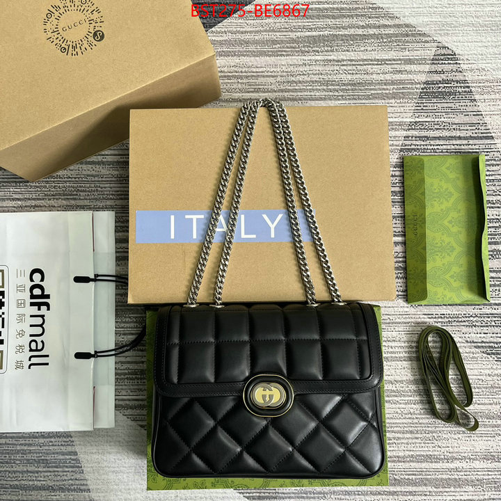 Gucci Bags(TOP)-Diagonal-,2023 replica ID: BE6867,$: 275USD