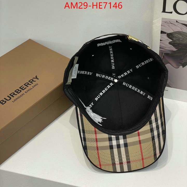 Cap (Hat)-Burberry,fake designer ID: HE7146,$: 29USD