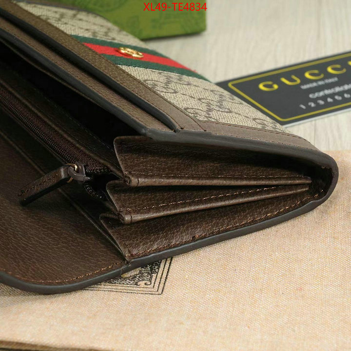 Gucci Bags(4A)-Wallet-,what best designer replicas ID: TE4834,$: 49USD