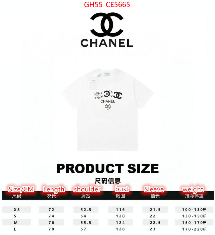 Clothing-Chanel,the quality replica ID: CE5665,$: 55USD