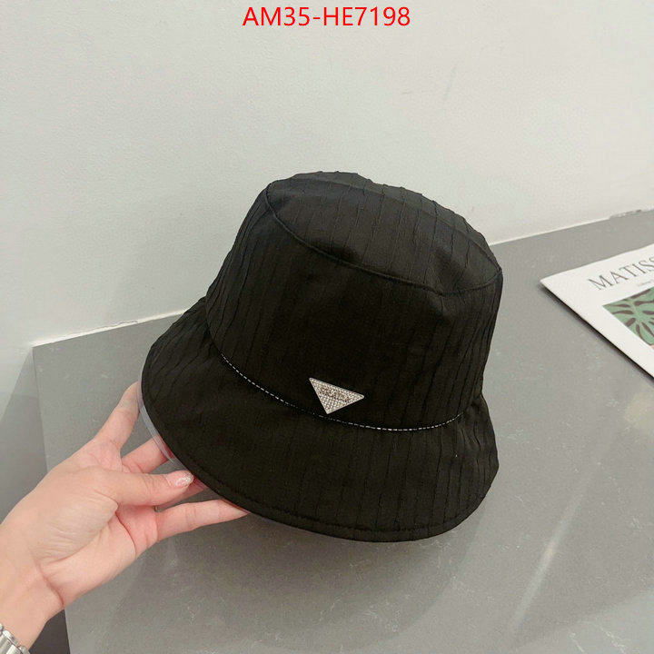 Cap (Hat)-Prada,7 star quality designer replica ID: HE7198,$: 35USD