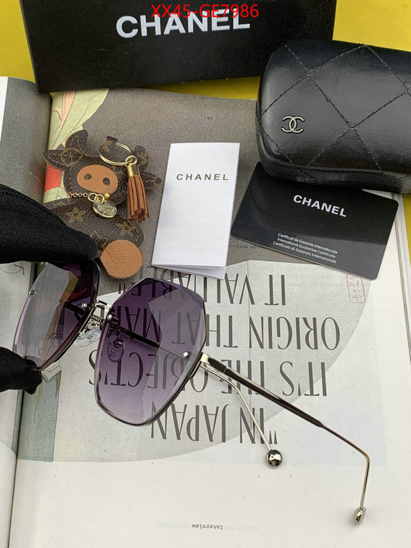 Glasses-Chanel,designer 1:1 replica ID: GE7986,$: 45USD