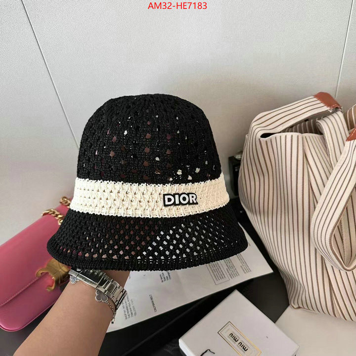 Cap (Hat)-Dior,first copy ID: HE7183,$: 32USD