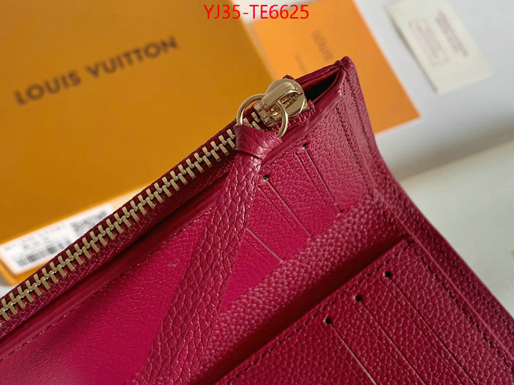 LV Bags(4A)-Wallet,highest quality replica ID: TE6625,$: 35USD