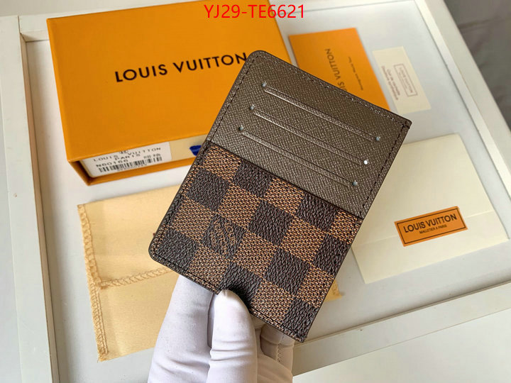 LV Bags(4A)-Wallet,sale outlet online ID: TE6621,$: 29USD