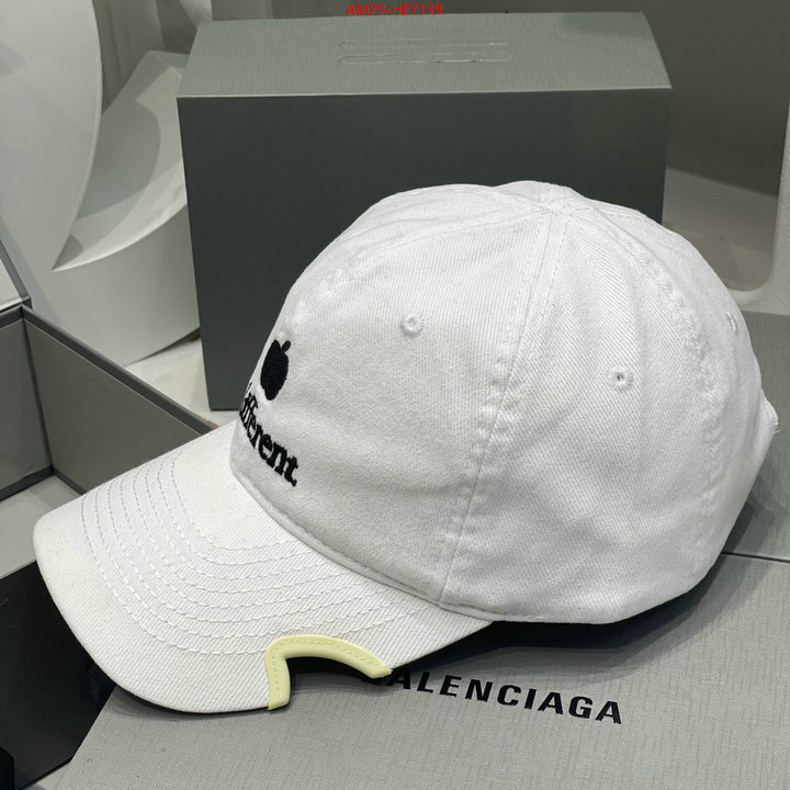 Cap (Hat)-Balenciaga,where quality designer replica ID: HE7139,$: 29USD