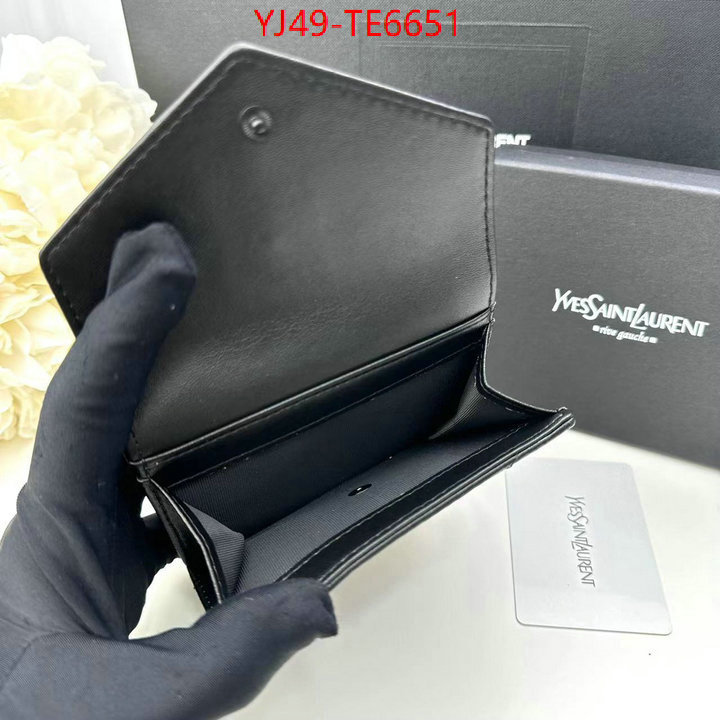YSL Bag(4A)-Wallet-,top designer replica ID: TE6651,$: 49USD
