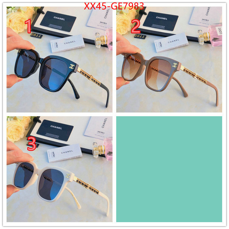 Glasses-Chanel,designer 1:1 replica ID: GE7983,$: 45USD