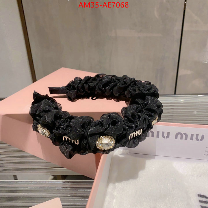 Hair band-MIU MIU,aaaaa replica designer ID: AE7068,$: 35USD