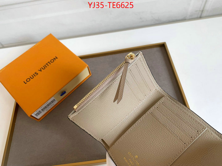 LV Bags(4A)-Wallet,highest quality replica ID: TE6625,$: 35USD