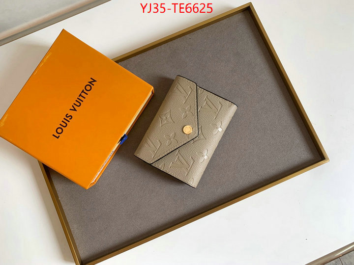 LV Bags(4A)-Wallet,highest quality replica ID: TE6625,$: 35USD