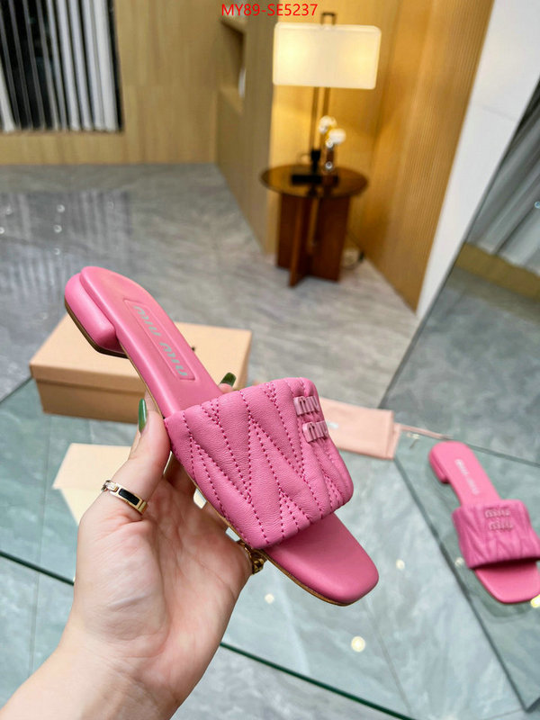 Women Shoes-Miu Miu,designer 7 star replica ID: SE5237,$: 89USD