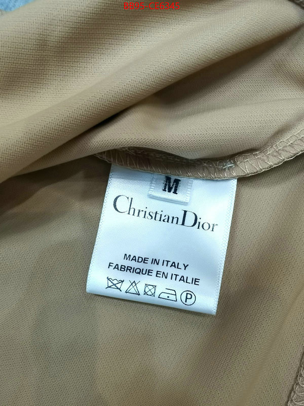 Clothing-Dior,brand designer replica ID: CE6345,$: 95USD