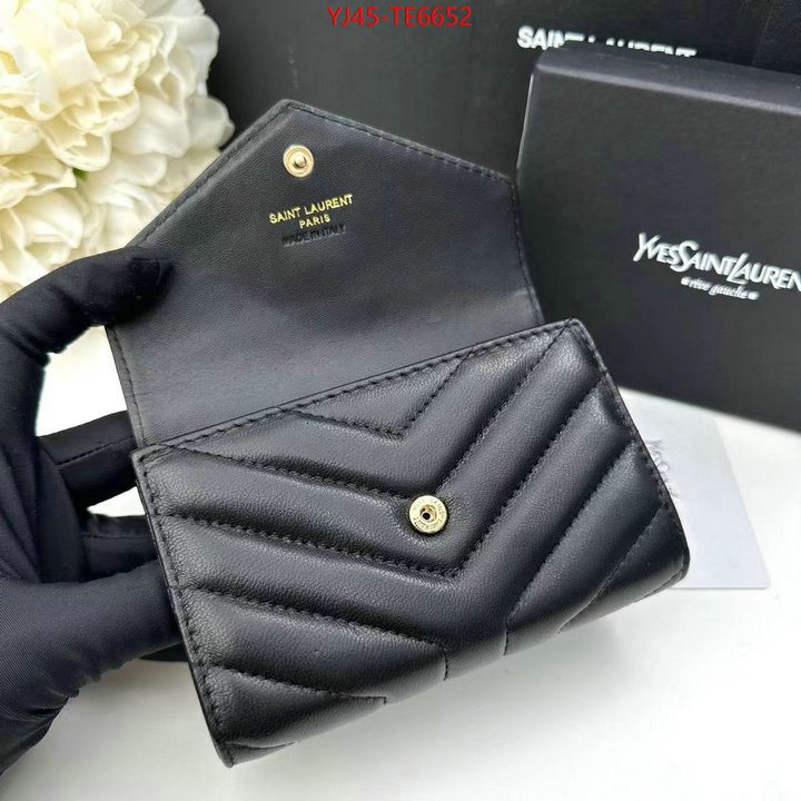 YSL Bag(4A)-Wallet-,replica for cheap ID: TE6652,$: 45USD