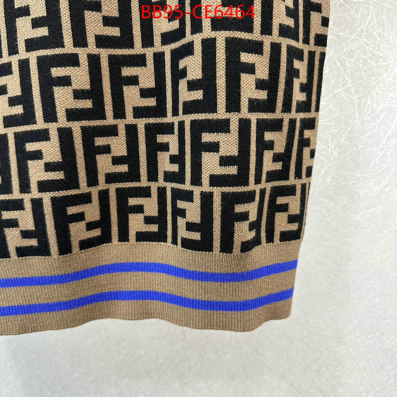 Clothing-Fendi,7 star quality designer replica ID: CE6464,$: 95USD