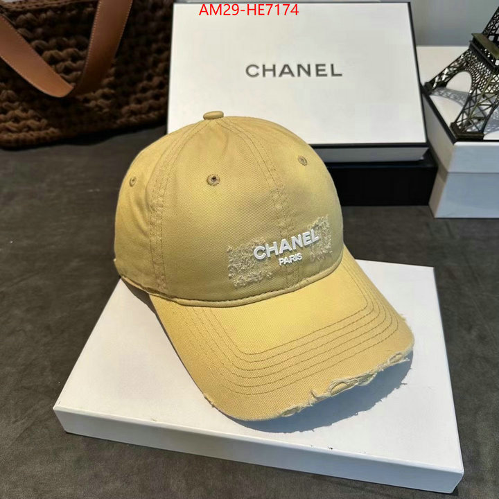 Cap (Hat)-Chanel,luxury ID: HE7174,$: 29USD