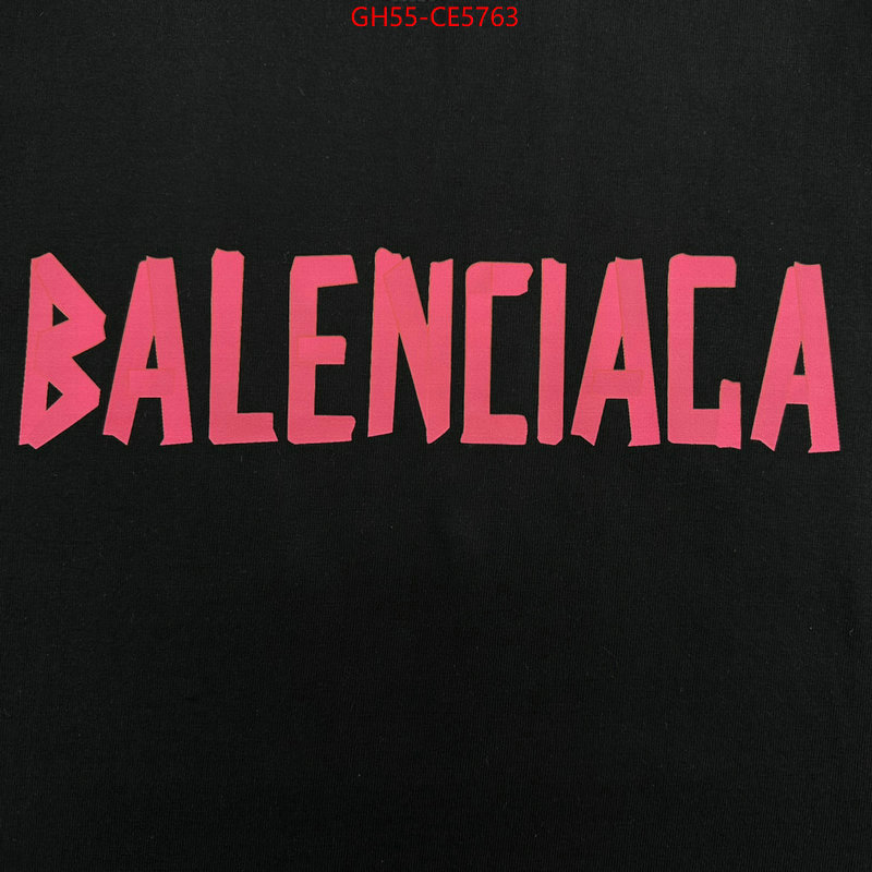 Clothing-Balenciaga,top perfect fake ID: CE5763,$: 55USD