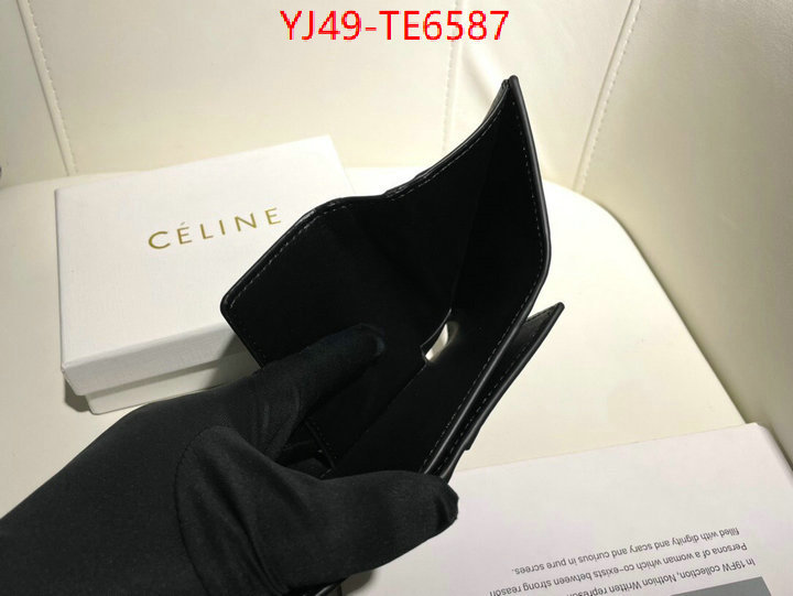 CELINE Bags(4A)-Wallet,aaaaa replica ID: TE6587,$: 49USD