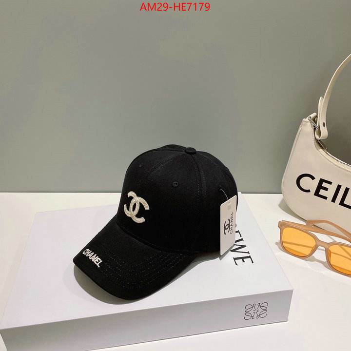 Cap (Hat)-Chanel,supplier in china ID: HE7179,$: 29USD